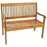 DEGAMO Gartenbank Holzbank Maracana 2-sitzer 107cm, Akazienholz geölt