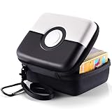 JoyHood Sammelkarten-Aufbewahrungsboxen für TCG Karten, 400+ Karten Tragen Tasche, Spielkarten Box (Schwarz Pokeball)