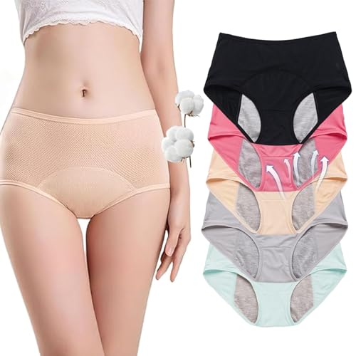 Drywear Drywear Auslaufsichere Unterwäsche Damen Dry Wear Inkontinenzhose Damen für Frauen Über 60 Waschbare Wiederverwendbare für Alltag & Nacht (5er-Set M)