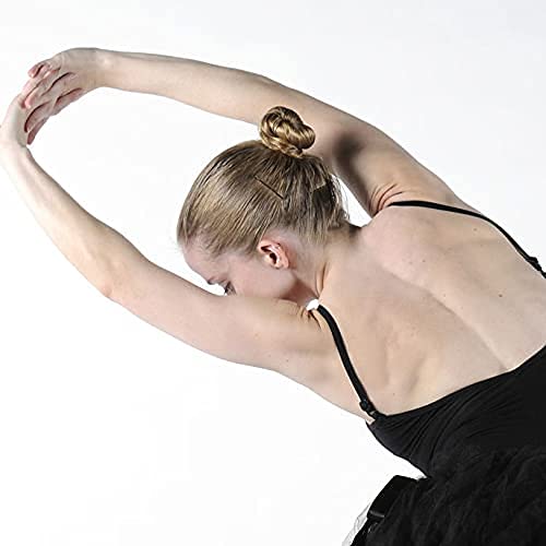 Miniatura 9 de Horquillas para el moño ROCST Bobby Pins Clips para Ballet Mujer Niña Peluquería Salón (2 pulgadas, Marrón, 12 piezas) (Rubio, 3 pulgadas (paquete