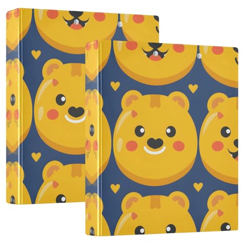 Ringbuch mit 3 Ringbären 3,8 cm, runde Ringe für 200 Blatt, 3-Ringbücher...