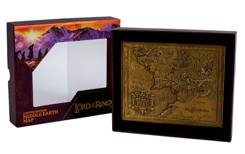 Image of Lord of the Rings Middle Earth Metal Map – Detailed Wall Art for Home or Office Decor – For LOTR Fans & Collectors