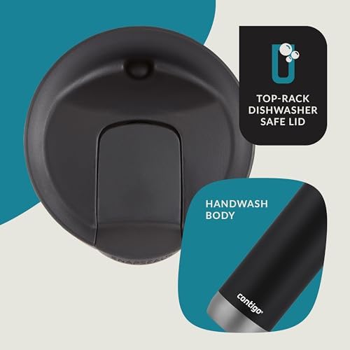 Contigo Snapseal Insulated Travel Mug, 16 oz, Licorice - View 7