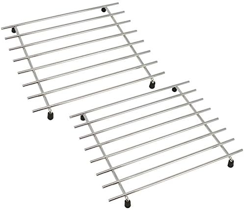 Topfuntersetzer Metall 4-teilig - Schutz Für Küchenarbeitsplatte Schwarz