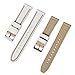 uEmoh Swatch Moonwatch Strap, Watch Band for Moonswatch,Soft Silicone Strap for Omega X Swatch Moonswatch Speedmaster 20mm Watch, Quick Release Watch Replacement Band (Beige+Brown)