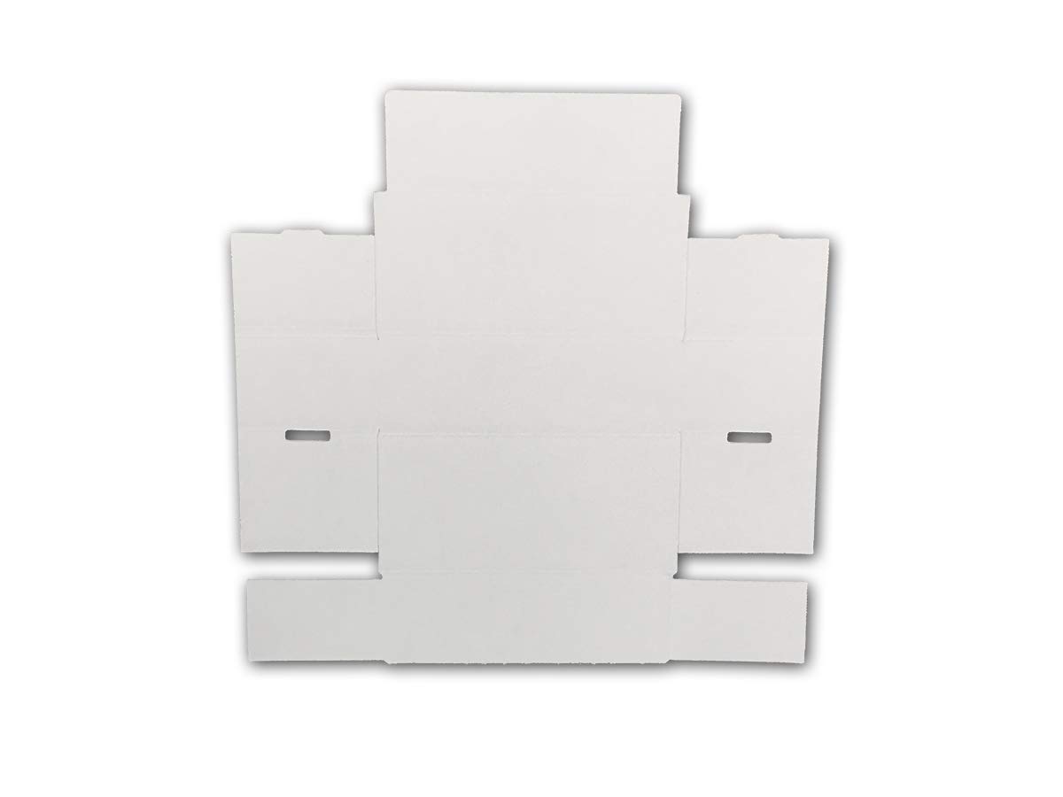 Pack de 50 Cajas de Cartón Automontables 21 x 10 x 7 cm Canal Simple y Color Blanco Para Mudanzas y Envíos Fabricadas en España