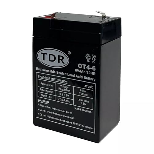 TDR OT4-6 6V 4Ah Gel Battery
