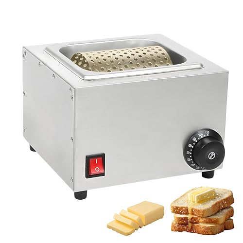 QIUNAOZI Untador De Mantequilla Caliente, para Pan, Rodillos De 14,5 X 10,5 Cm, De Acero Inoxidable Apto para Uso Alimentario, Calentamiento A Temperatura Constante De 0 A 100 °C, para Untar En Pan
