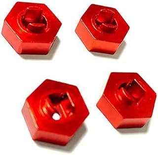 Integy RC Model C31258RED Alloy Machined Hex Adapters for Traxxas LaTrax Teton 1/18 Monster Truck