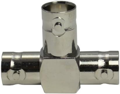 ExpertPower Adaptador tipo T hembra a doble hembra BNC