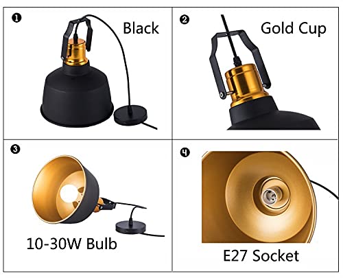 Lampe suspendue 12W E27 pour escalier d'entrée moderne - 4