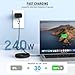 Thunderbolt 4 Cable 6.6FT, Long [Intel Certified] USB C to USB C Cable, Support 8K/4K Displays, 40Gbps, 240W Fast Charging,Braided Type C Data Cord for Thunderbolt 3,USB4,MacBook Pro,iPhone 16/15,iPad