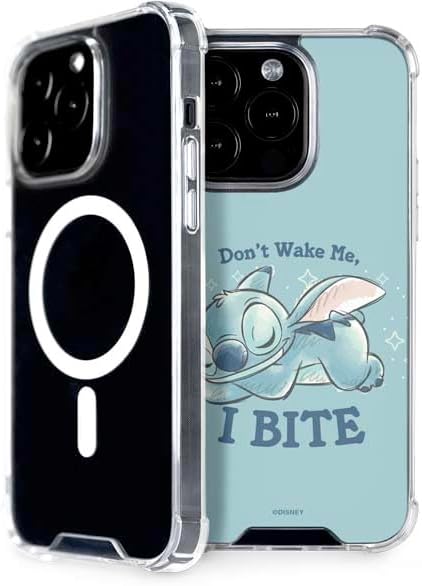 Skinit Phone Case Compatible with MagSafe iPhone 15 Pro - Officially Licensed Disney Lilo and Stitch Pattern Design