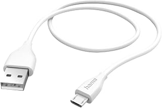 Hama USB A auf Micro USB Ladekabel, 1,5m - Schnellladung, Datenkabel, Handykabel, Maximal Kompatibel - Weiß