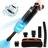 Huanyu Akku-Handstaubsauger Tragbarer Autostaubsauger mit LED-Lampe Leistungsstarke Handstaubsauger für Auto Zuhause und Büro