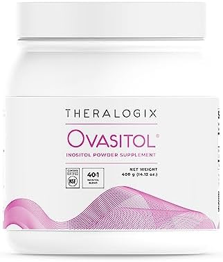 Theralogix Ovasitol Inositol Powder 90 Day Supply | Myo Inositol 2000mg | D-Chiro Inositol 50mg | Canister