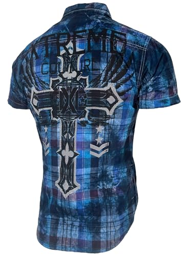 Xtreme Couture by Affliction Men's Button Down Shirt Faith & Trust4