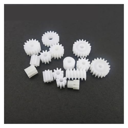 NWPNLXEA 15 Tipos de Engranajes, Engranajes helicoidales de 7 Dientes, Engranajes helicoidales de Tornillo sin Fin, Eje de 1,5 mm/2 mm/3 mm, Engranaje de piñón de transmisión de Arranque