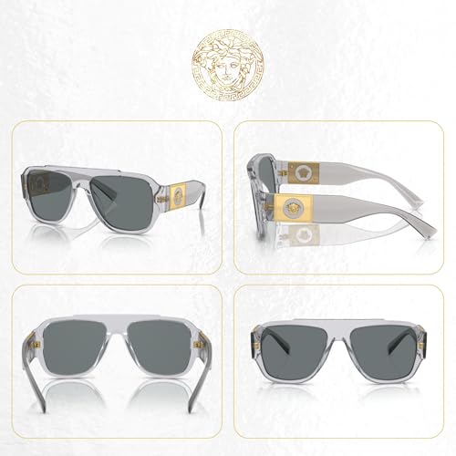 Versace VE4436U Square Sunglasses for Men +BUNDLE with ACCESSORY EYEWEAR KIT3