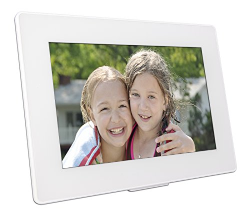 PhotoSpring (16GB) 10 inch WiFi Cloud Digital Picture Frame - Battery, Touch Screen, Plays Video and Photo Slideshows, HD IPS Display, iPhone & Android app (White - 15,000 Photos) - Thumbnail 6