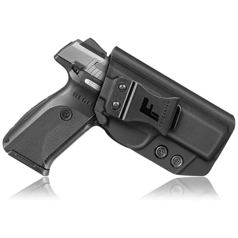 Ruger SR9 Holster,Forcenter IWB Kydex Holster Prefect fit Ruger SR9 / Ruger SR40 Concealed Carry | Adj. Cant Retention | Right-Hand Draw | No Wear, No Jitter Cover