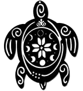 CREATCABIN Métal Tortue de Mer Art Mural Mer Animal Plage Océan Thème Tenture Murale Silhouette S...