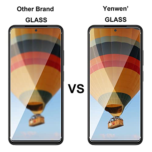Yenwen-Verre-Trempe-Compatible-avec-Xiaomi-Redmi-Note-11-Contenir-2-Pieces-Film-Protection-ecran-et-2-Pieces-Camera-Arriere-Protecteur-Anti-Rayures-Durete-9H-Glass-Sans-Bulles