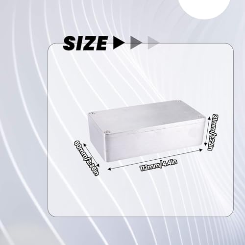 Gokoti Diecast Aluminium Electronics Project Box Case Enclosure Instrument Waterproof, Standard 1590B 112X60x31mm - Image 7