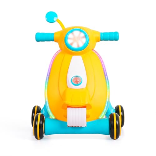 Image of Luusa Pro Kids Tiny Steps Baby Walker | Toddler Walker with Lights, Music, and Ball Game | 2-in-1 Interactive Activity Walker Reda | Proudly Made in India