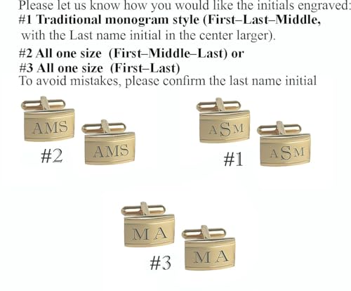 Mancuernillas personalizadas bicolor en oro miniatura 3