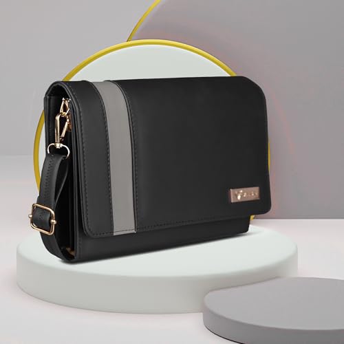 Image of ALSU Women's trendy Sling Bag | handbag | purse | crossbody bag| deattachable straps | adjustable straps |card slots side bag| phone pocket