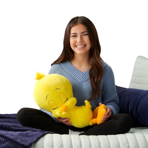 Jazwares Looney Tunes Tweety Bird 18-inch Sleeping Plush - Ultrasoft Officially Licensed Warner Brothers Product Ages 2+