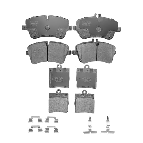 Image of PM Auto Set of 8 Front-Rear Ceramic Brake Pad For 2002-2005 Mercedes-Benz C230
