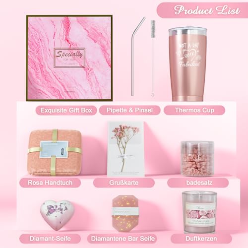 Verjaardagscadeaus voor vrouwen, cadeaus voor mama, cadeaus voor haar, vriendin, zus, vriendinnen, kerst, Valentijnsdag, moederdagcadeaus Ontspannende spa cadeauset voor vrouw - Afbeelding 3
