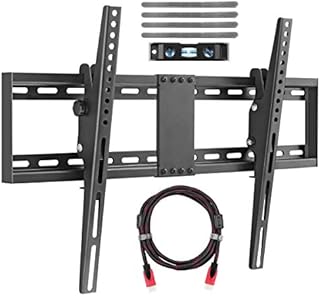 Suptek TV Wall Brackets, TV Wall Mounts, Max. VESA 600x400mm, Up to 60kg, Bubble Level, HDMI Cable and Cable Ties Included, Wall Mounting TV Bracket for Most 32-70 inch LED, LCD, OLED, Flat&Curved TVs