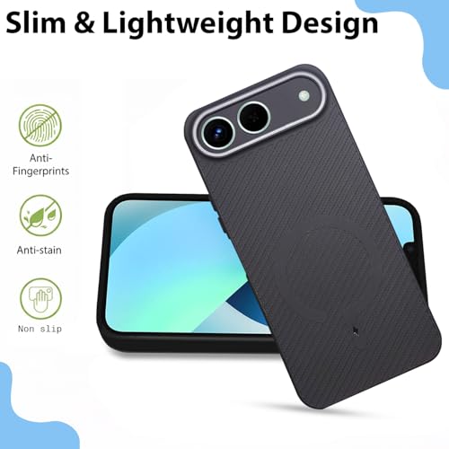 Image of LIRAMARK Rugged Carbon Fibre TPU Armor Silicone Back Cover Case for Tecno Spark Go 5G 2025 | Infinix Hot 60i 5G