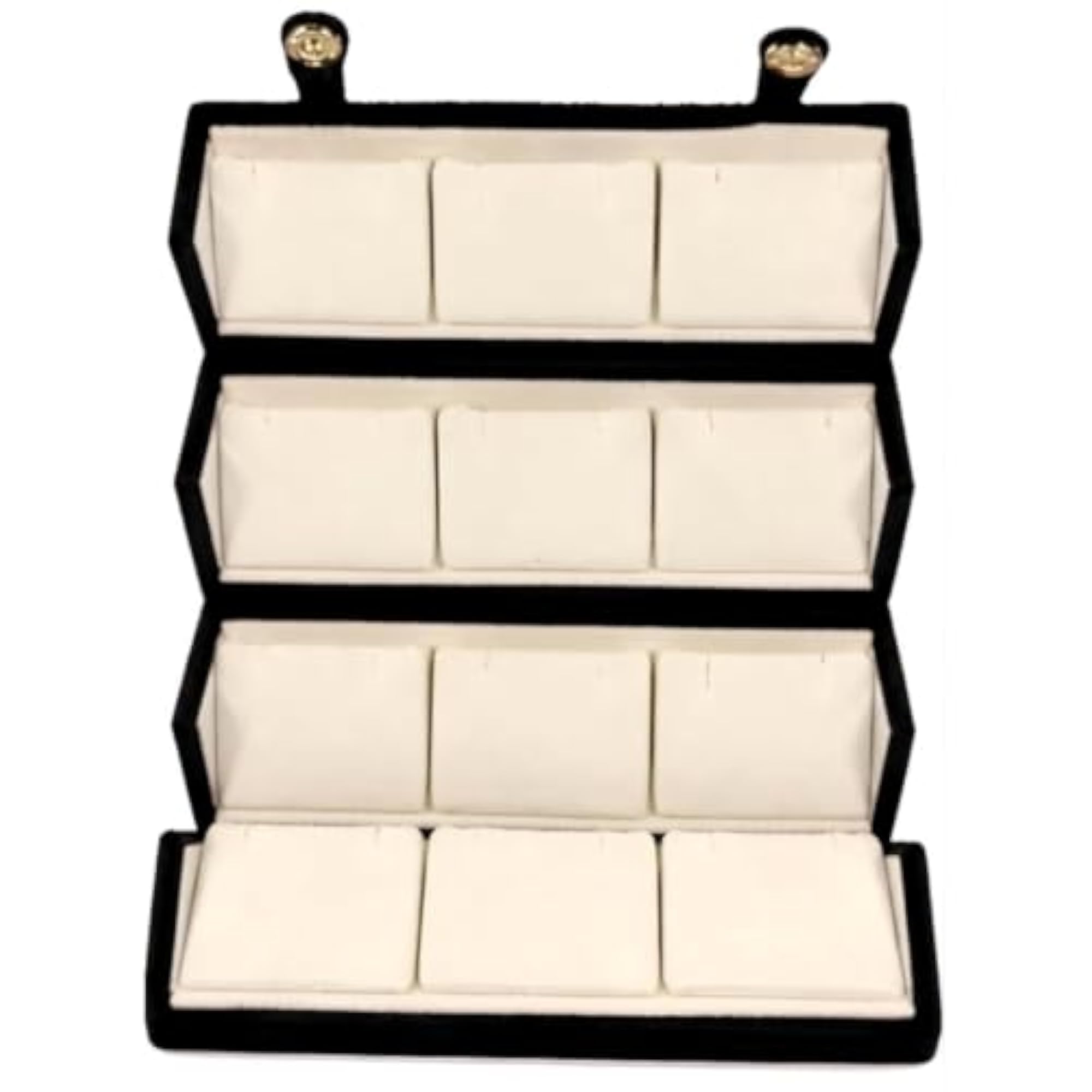 Soulverse Velvet Earring Organizer Box, 12 Pair Capacity