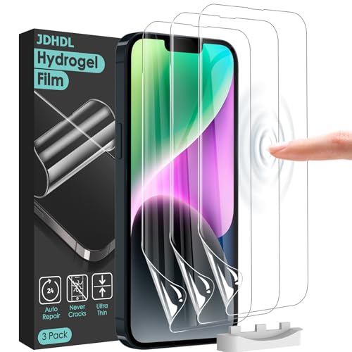 JDHDL 3 Pack Flexible Film Screen Protector for iPhone 14 Plus/ 13 Pro Max, Non-breakable Soft TPU Hydrogel Film for iPhone 14 Plus/ 13 Pro Max Screen Protector Film (NOT Glass)