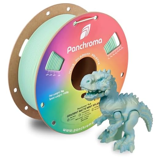 Polymaker Panchroma Matte PLA Filament 1.75mm, High Speed Gradient Mint Splash PLA 1kg (2.2 lbs), Formerly Polyterra Clog-Free 3D Printer Filament, Accuracy +/- 0.02mm, Fits FDM Printers