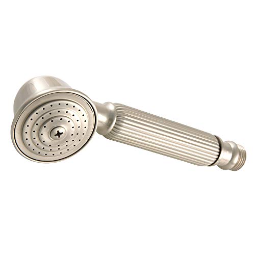 Regadera manual redonda vintage Kingston Brass acabado cepillado