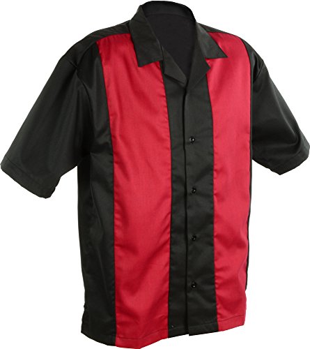 Mato & Hash Men's Short Sleeve Retro Bowling Camp Shirt3