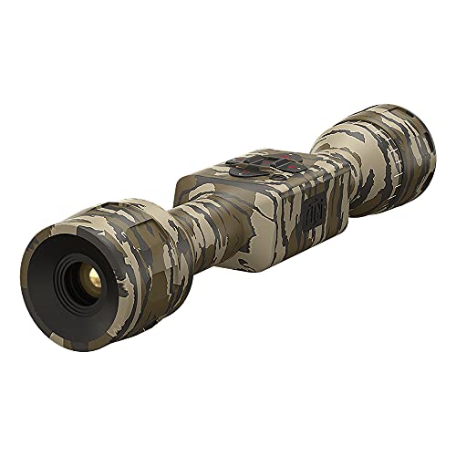 ATN MossyOak Thor LT Ultra Light Thermal Hunting Camouflage Scope w/ 60Hz Thermal Sensor, One Shot Zero, 10hrs+ Battery Power (160x120, 3-6x Bottomland) - theOpticGuru