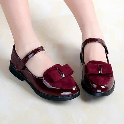 Girls Slip On Dress Shoes Ballet Flower Non Slip Mary Jane Soft Sole Flat Shoes for Daily Wedding Party2