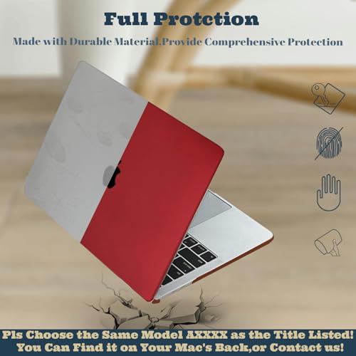 Coque MacBook Air 13 M1 étui rigide mat Bourgogne A2337 - 4