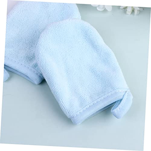 FRCOLOR 3Pcs Luvas De Esfoliação Corporal Luvas De Spa Microfibra Removedor De Maquiagem Panos De Ro