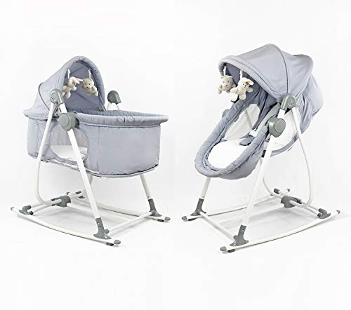 Magic Dodo le 3 en 1 :BERCEAU, TRANSAT et CHAISE (Gris)