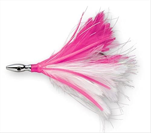 Williamson Flash Feather Rigged 04 (Pink/ White, Size- 4)