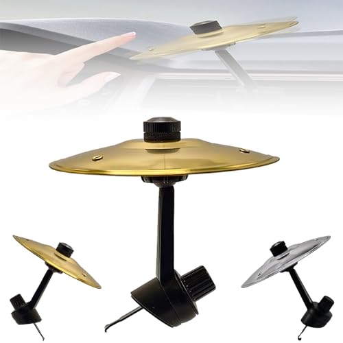 2025 Mini Car Crash Cymbal Air Vent Clip – Easy Clip-On Durable Drum Cymbal for Car Interior – Fun Dashboard Accessory for Musicians, Drummers, Music Lovers, and Car Enthusiasts (B)