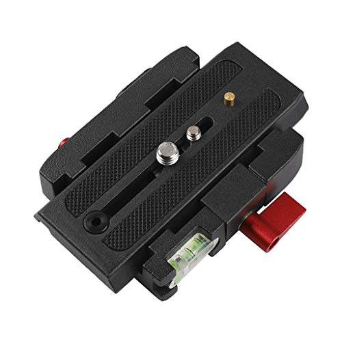 Placa de liberación rápida de aleación de aluminio P200 adaptador de abrazadera para trípode de cámara 577 para 501 500AH 701HDV
