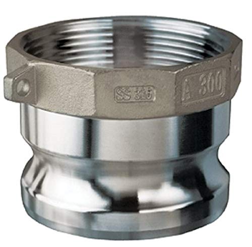 Adaptateur mâle X femelle NPT 3/4 pouce Kuriyama Ss-a075 en acier inoxydable